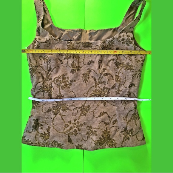 Designer Laurèl floral sparkle tank top bustier s - Picture 2 of 4